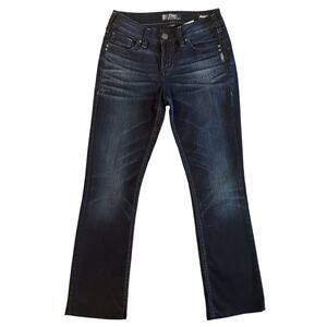 Silver Jeans Women's Sz 28 28x33 Blue Suki Mid Rise Slim Boot Cut 1147